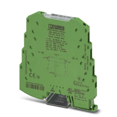 Phoenix Contact MCR Power Terminal Block for supplying several MINI Analog modules via the DIN rail connectors; With Screw Connection; Current Consumption up to max. 2A